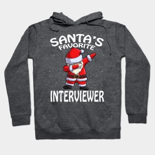Santas Favorite Interviewer Christmas Hoodie